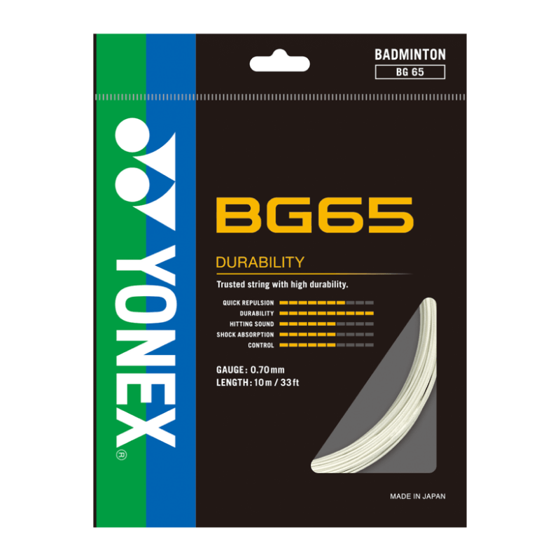 Yonex BG 65 Badminton String - 10m