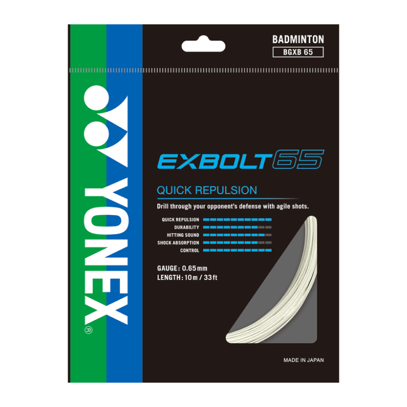 Yonex Exbolt 65 Badminton String - 10m