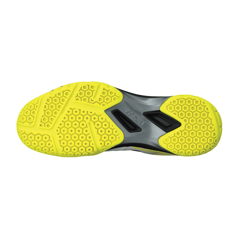 Sole View - Yonex Power Cushion 65 X White/Lime Badminton Shoes