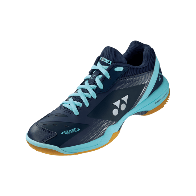 Side View - Yonex Power Cushion 65 Z Women Navy/Saxe Badminton Shoes