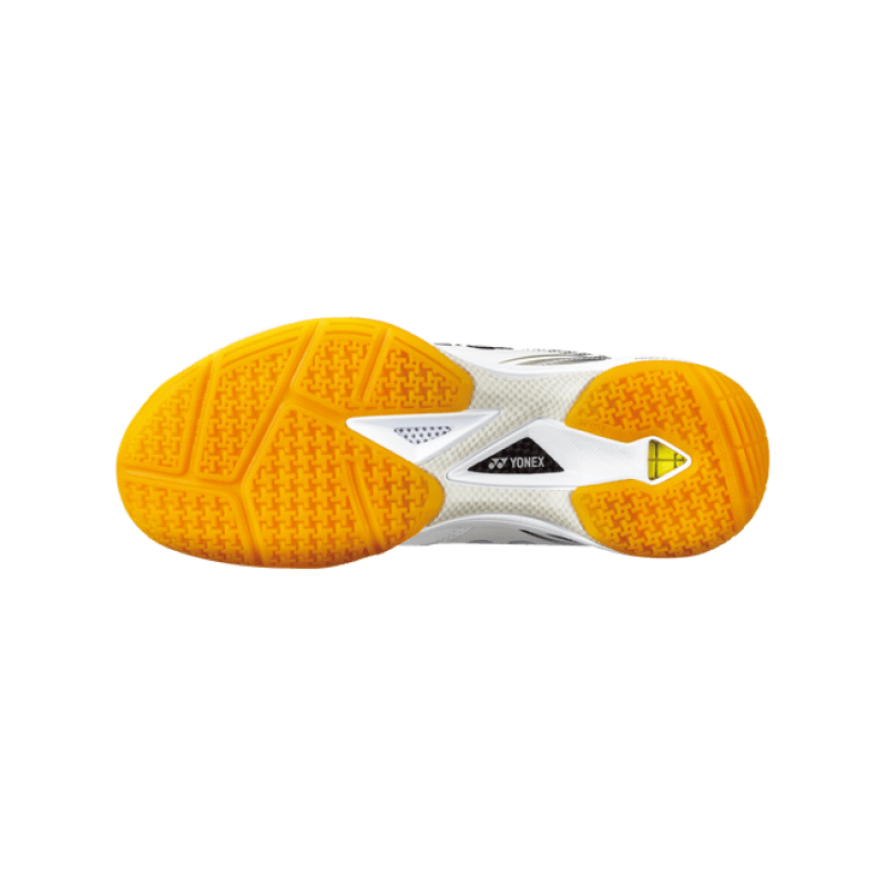 Sole View - Yonex Power Cushion 65 Z Wide White/Orange Badminton Shoes