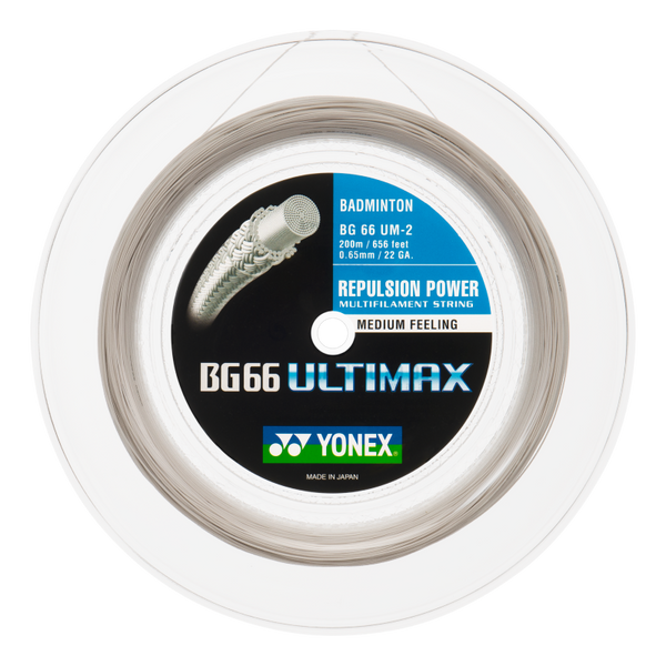 YONEX BG66 ULTIMAX ホワイト Yonex BG 66 Ultimax Badminton String Reel -- 200m – Digi Sports