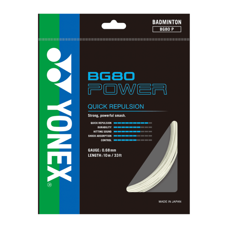 Yonex BG 80 Power Badminton String - 10m