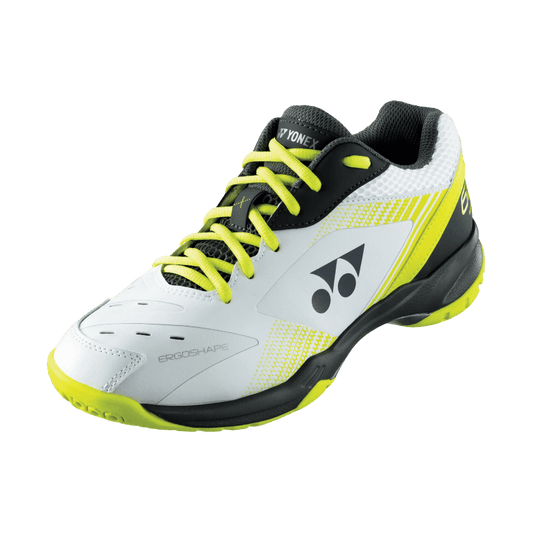 Side View - Yonex Power Cushion 65 X White/Lime Badminton Shoes