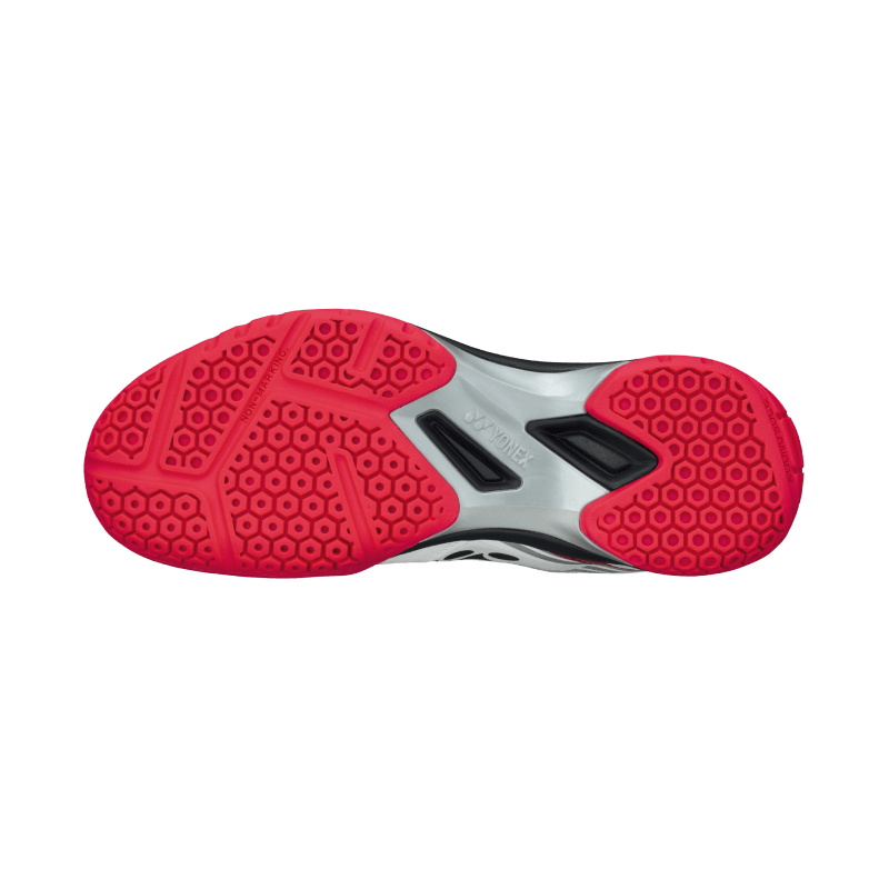 Sole View - Yonex Power Cushion 65 X White/Red Badminton Shoes