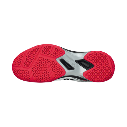 Sole View - Yonex Power Cushion 65 X White/Red Badminton Shoes