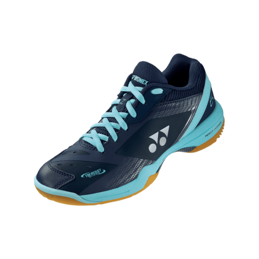 Side View - Yonex Power Cushion 65 Z Women Navy/Saxe Badminton Shoes