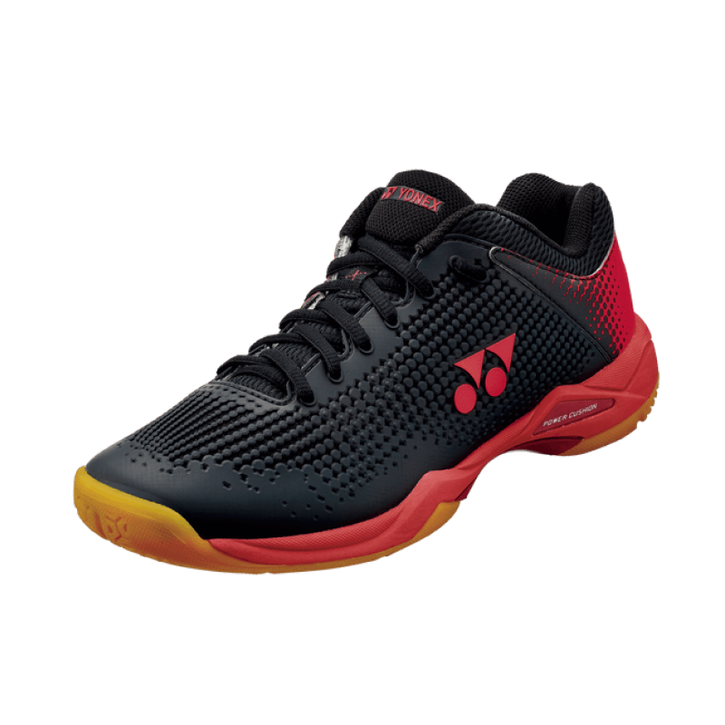Side View - Yonex Power Cushion Eclipsion X Black/Red Badminton Shoes
